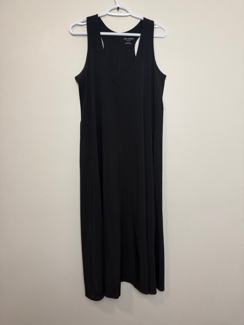 Joe Fresh Black Tank Maxi Flowy Dress Size S Casual Summer Dress - Picture 2 of 10